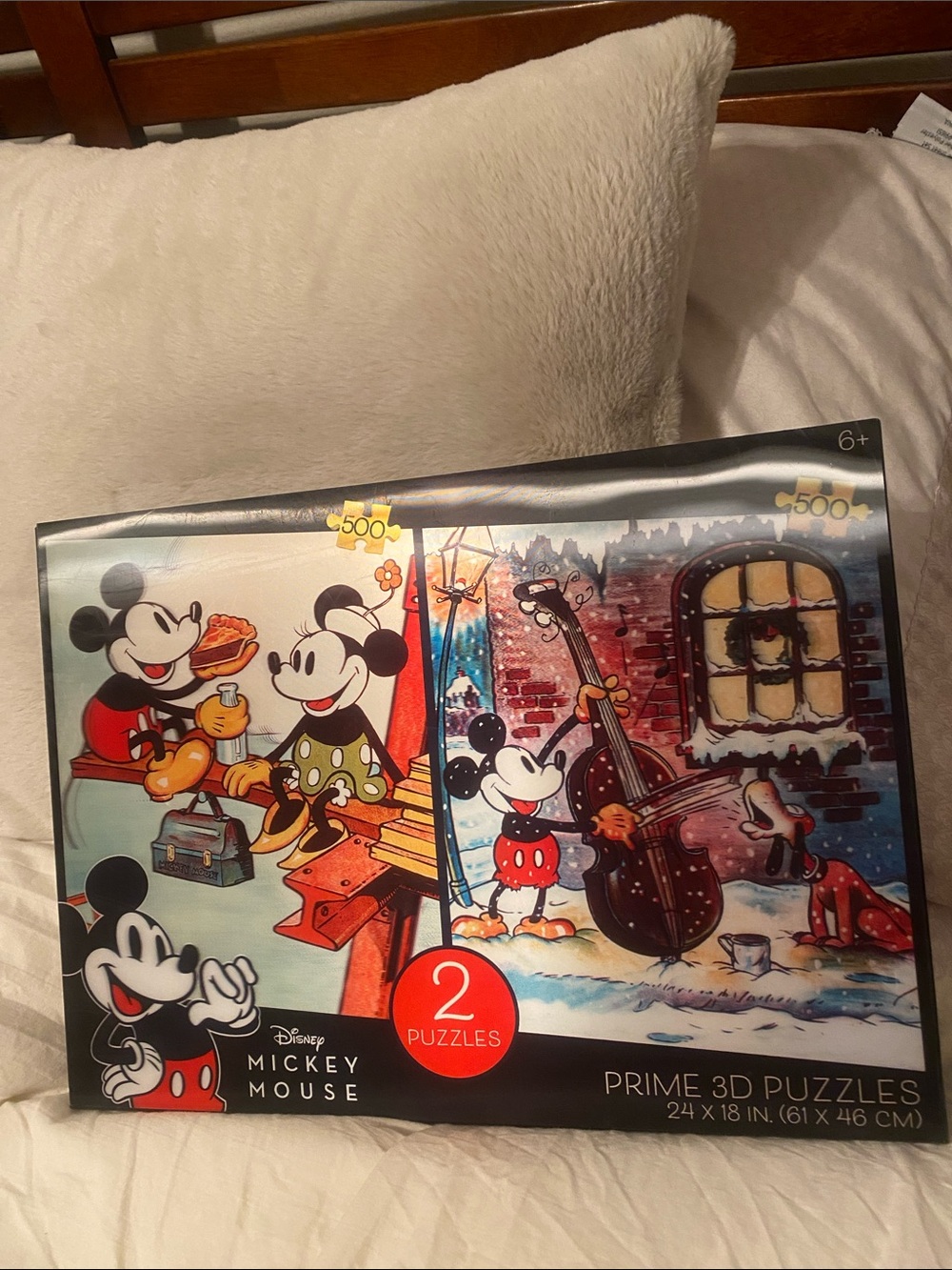 New unopened Disney Mickey Mouse 2-Pack.Prime 3D Puzzle Set - 500 pieces each
